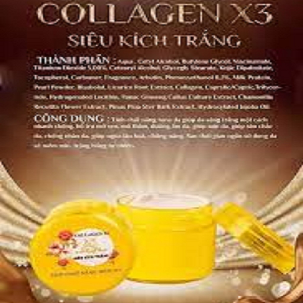 Kích trắng X3, siêu kích collagen X3 chính hãng cty đông anh
