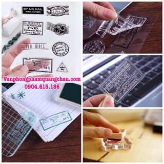 Clear Stamp dấu nhựa trong 11×15 cm