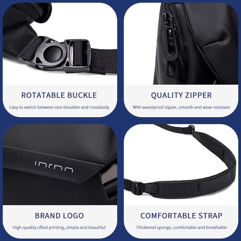 Túi đeo chéo vai đựng máy tính bảng 11&quot; chống nước dành cho nam