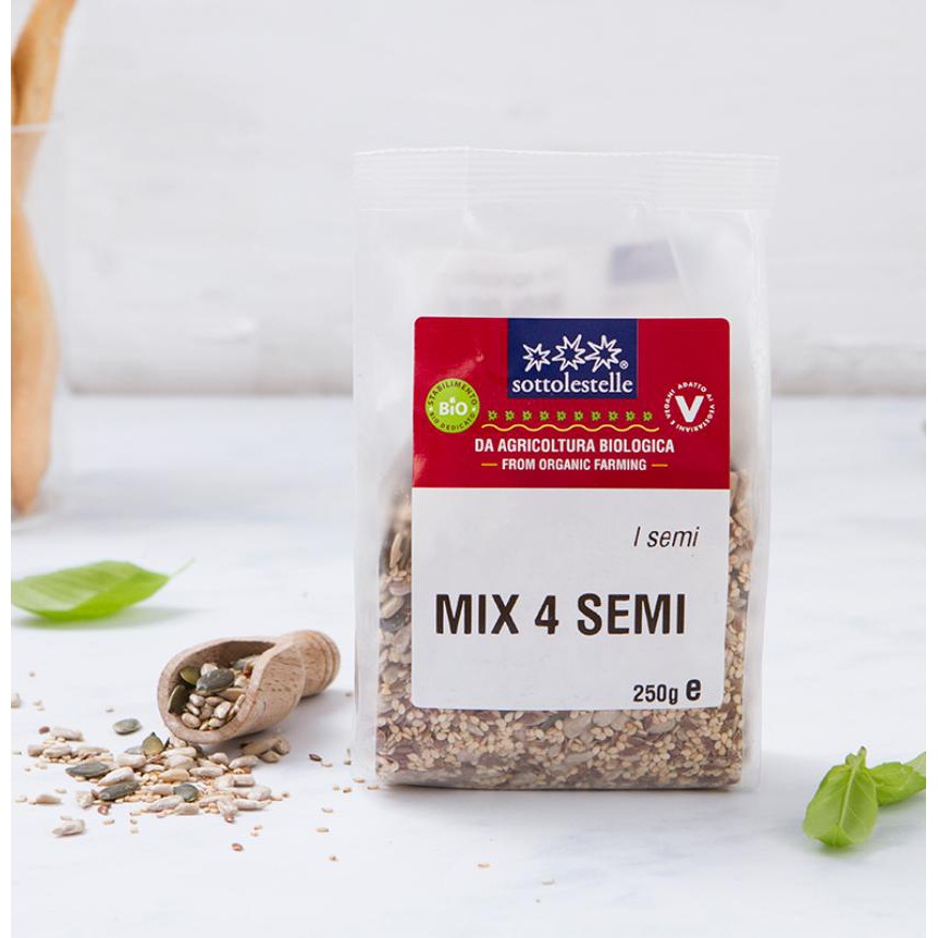 Hạt Dinh Dưỡng 7 Loại Hạt Hữu Cơ 400g Sottolestelle Organic Mix Zuppa Incas