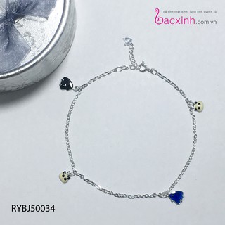 Lắc chân bạc Ý 925 Bạc Xinh Huệ Ngân -Gấu trúc RYBJ50034