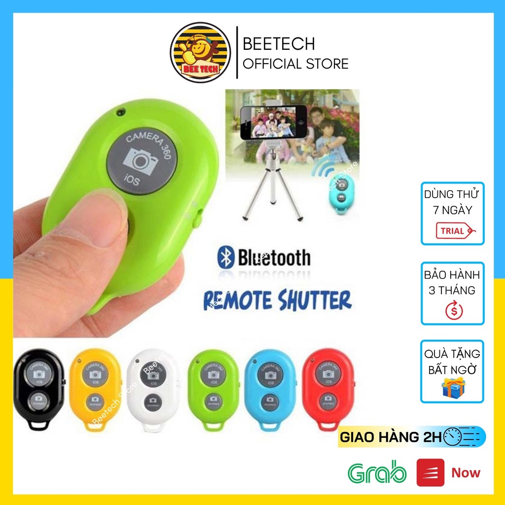 Nút chụp ảnh từ xa, remote bluetooth, cho mọi loại điện thoại - Beetech