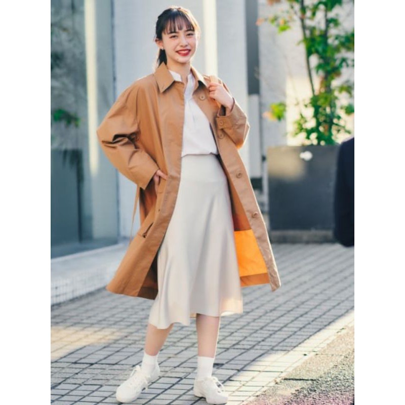 [Mã SMA071008 hoàn 10K xu đơn 0Đ] Chân váy Midi lụa Satin dáng xoè A - Satin Narrow Flare Skirt (UNIQLO chính hãng) ❤ | BigBuy360 - bigbuy360.vn