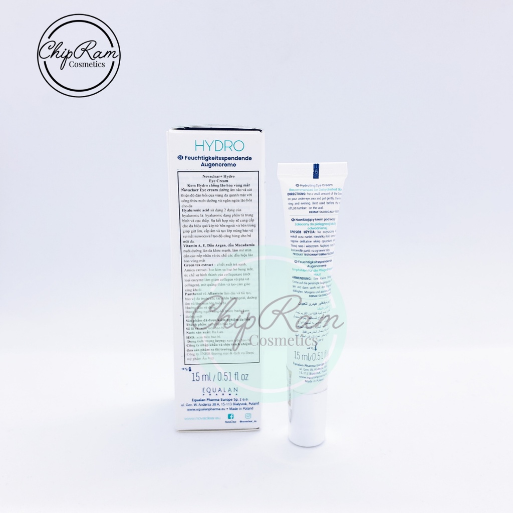 KEM CHỐNG LÃO HÓA VÙNG MẮT NOVACLEAR+HYDRO 15ML