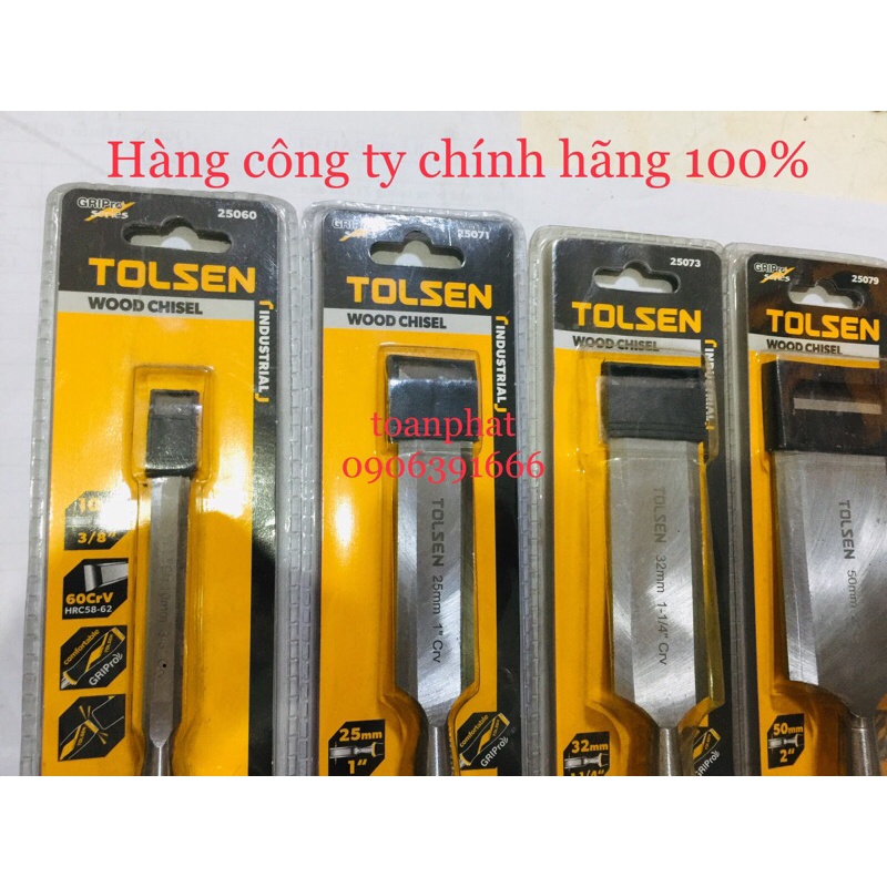 Đục gỗ cao cấp | Đục tay tolsen size 6mm,8mm,10mm,12mm,22mm