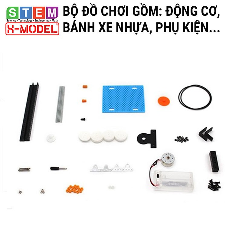 Đồ chơi thông minh, sáng tạo STEM Xe bánh xích nhựa X-MODEL ST25 Đồ chơi trẻ em DIY [Do it You] |Giáo dục STEM, STEAM