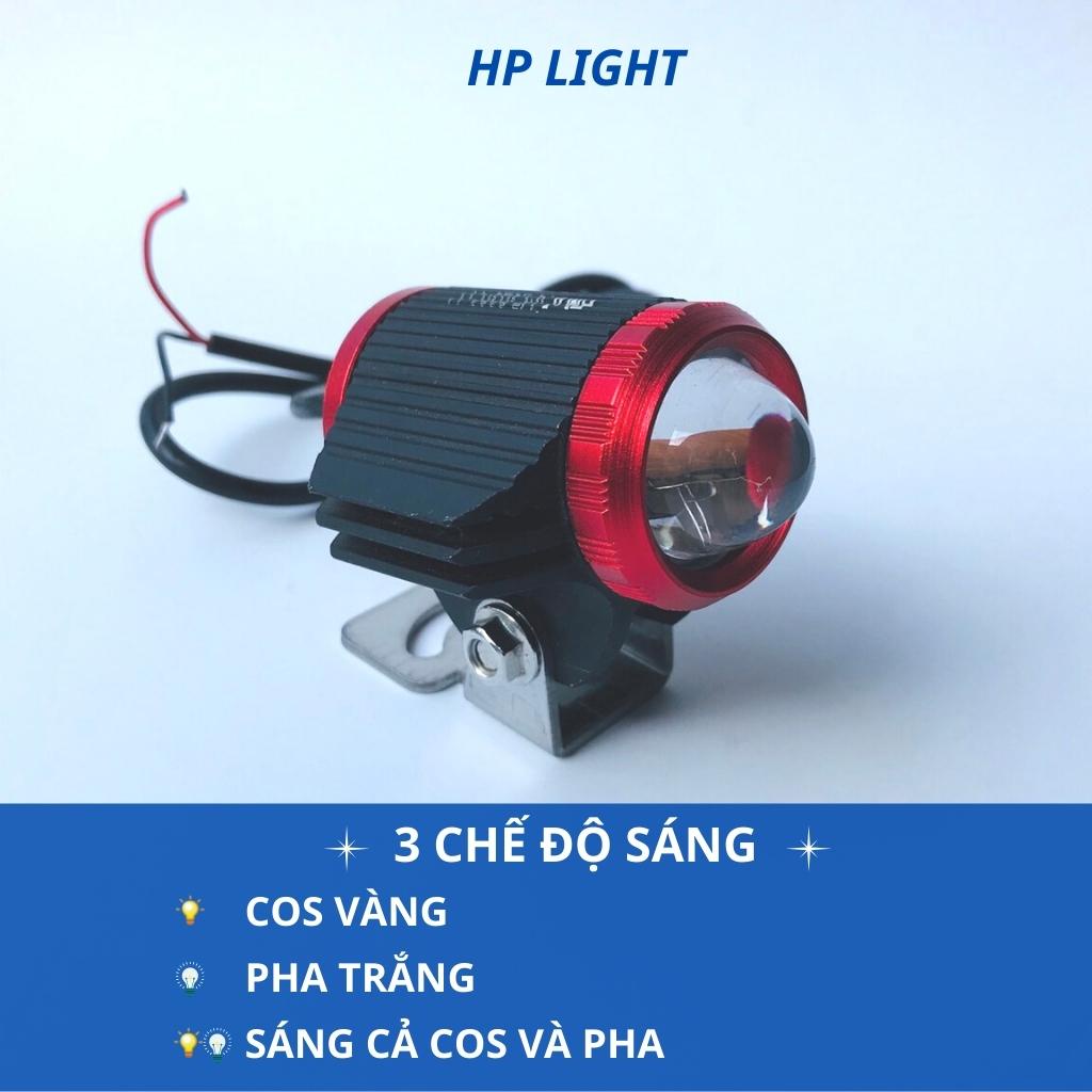 Đèn trợ sáng mini 2 màu bi cầu cos vàng pha trắng gom ánh sáng_HP LIGHT MiniV20