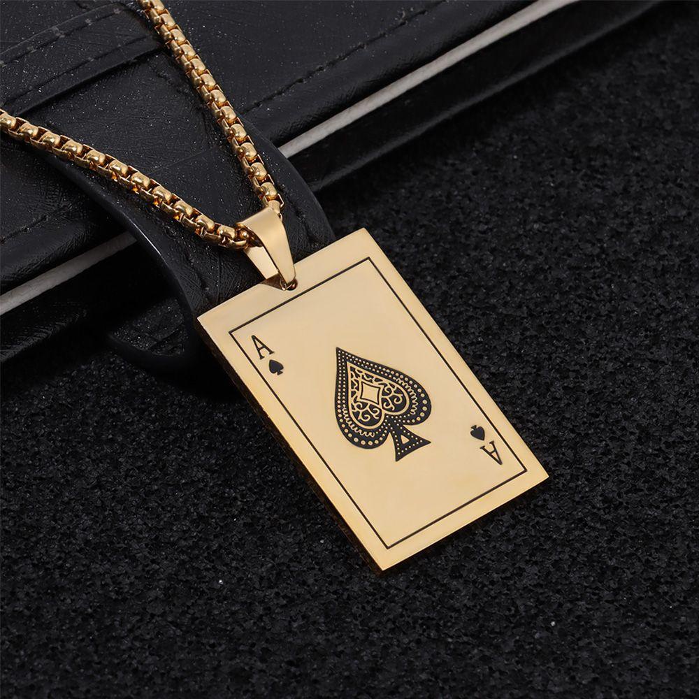 Vòng cổ Mặt Thẻ Bài Poker Màu Đỏ Thời Trang Cho Nữ
