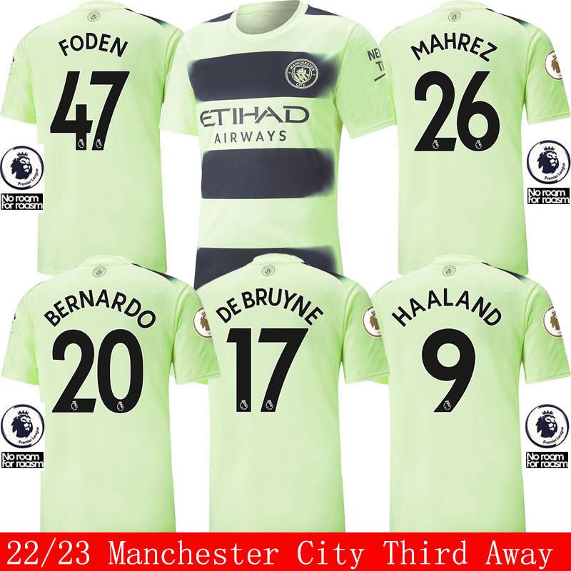 Áo Thun Đá Banh Plus 2022-2023 Manchester City EPL Phiên Bản Haaland Bernardo Foden De Bruyne Mahrez