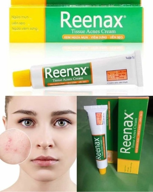 Reenax kem ngừa mụn , viêm sưng, liền sẹo tube 5gr