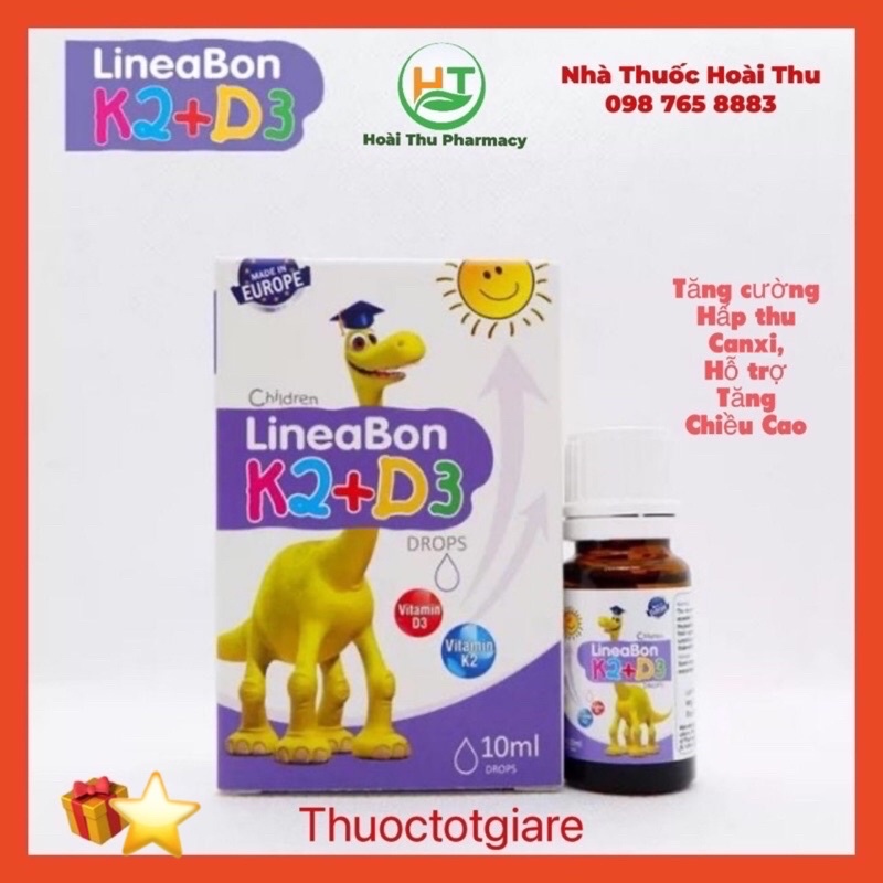 [ Kèm Quà Tặng] LineaBon K2 + D3 - Dùng cho trẻ sơ sinh [ Chính Hãng ]