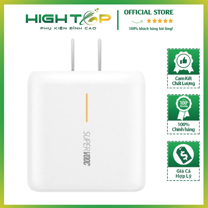 Bộ Cốc Cáp Sạc Oppo 65W Super Vooc Chính Hãng - Bảo Hành 6 Tháng