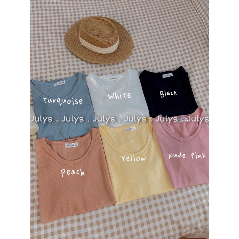 [Mã WASKT304 giảm 15% tối đa 30K đơn 99K] Áo tee basic màu pastel (ảnh thật shop chụp kèm video) | BigBuy360 - bigbuy360.vn