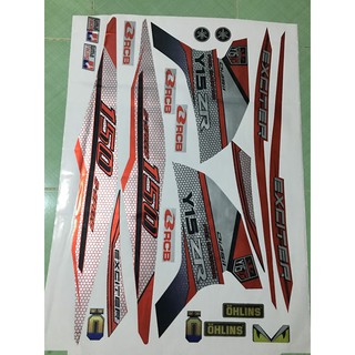 Tem rời exciter 150 Y15ZR crom