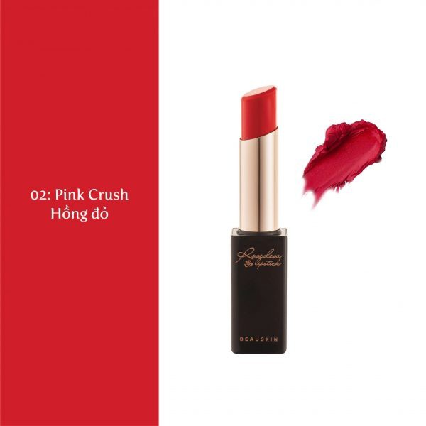 SON LÌ BEAUSKIN ROSEDEW MATTE CREAMY LIPSTICK 02 MÀU HỒNG ĐỎ - HÀN QUỐC CHÍNH HÃNG