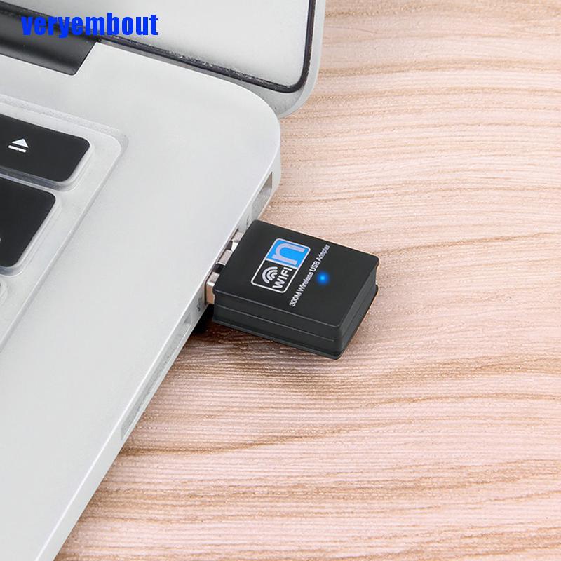 Usb Wifi 300Mbps Wlan Adapter 802.11 b / g / n Mạng LAN