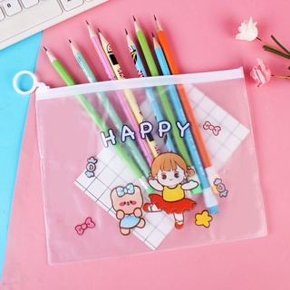 Túi zip khóa kéo đựng bút trong suốt toru_slime