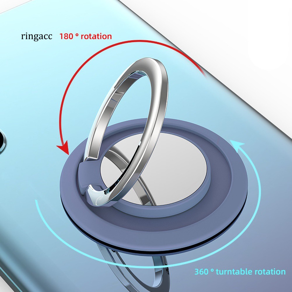 Giá đỡ điện thoại dạng nhẫn đeo ngón tay xoay 360 độ tiện dụng tùy chọn màu sắc