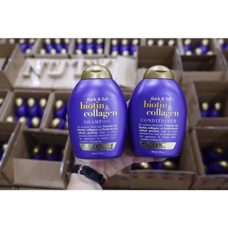 Cặp gội xả Biotin & Collagen tím