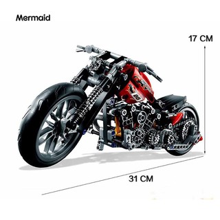 374Pcs/Set Simulation Motorcycle Model Building Bricks Block DIY Assembly Toy