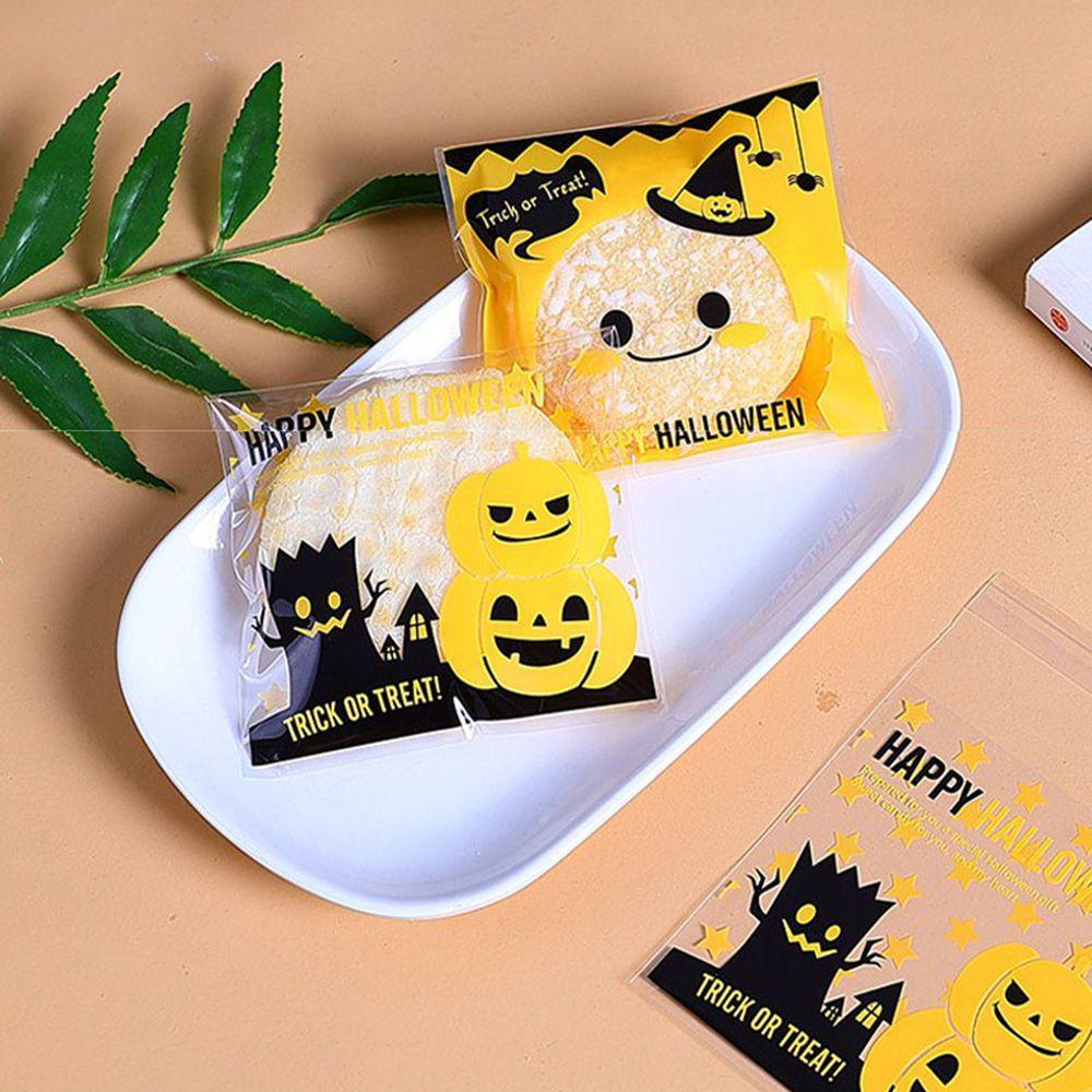 Set 100 Túi Nhựa Đựng Kẹo Tự Dính In Họa Tiết Dễ Thương Trang Trí Tiệc Cưới