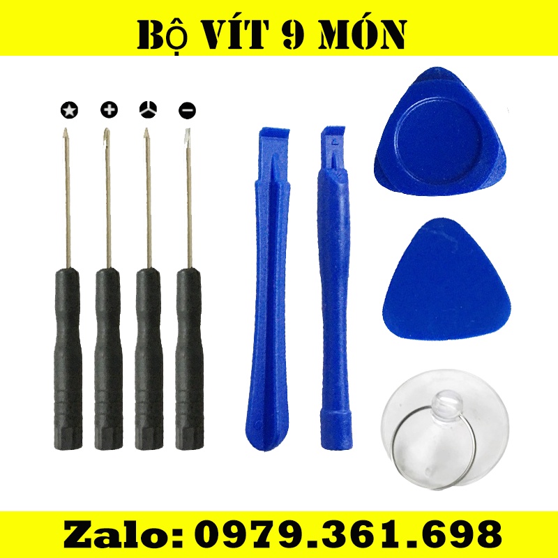 Bộ tua vít 9 món đa năng mở điện thoại iPhone, Android