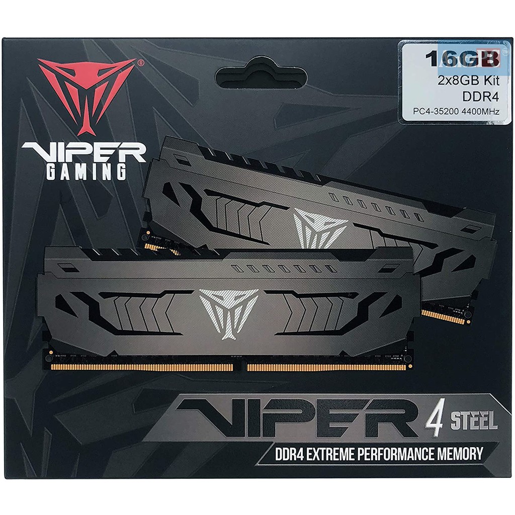 [B-DIE Samsung] RAM máy tính Patriot Viper Steel Series DDR4 16GB (2 x 8GB) 4000MHz [Hàng US]