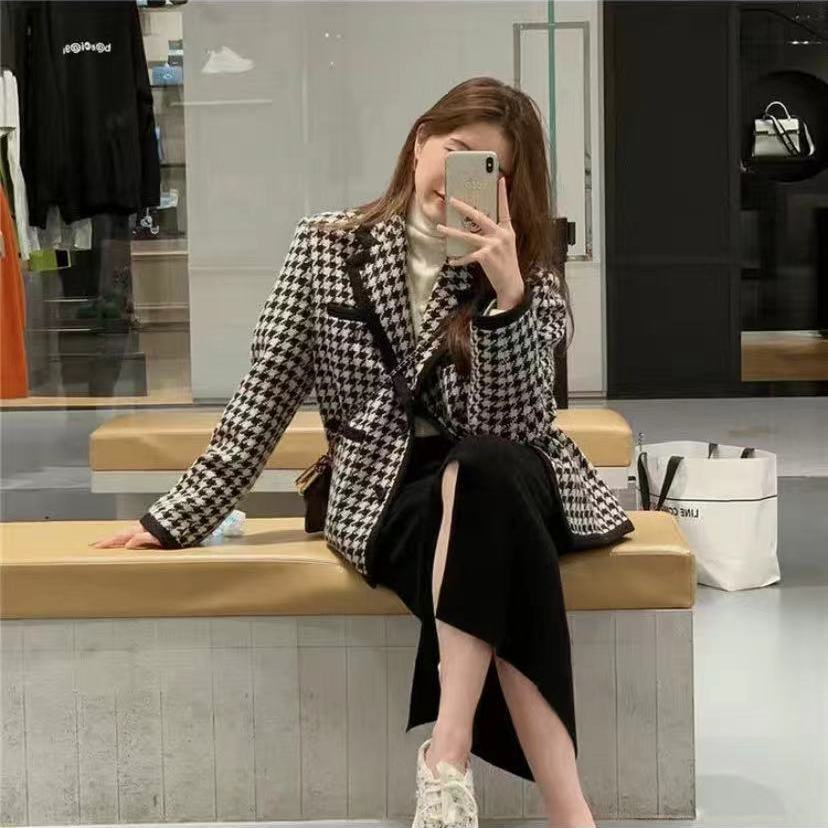 Áo khoác vest phong cách Hàn Quốc thời trang mùa thu cho nữ 2021