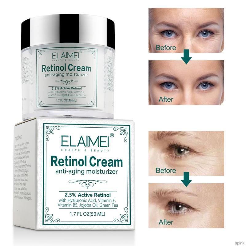 Kem Dưỡng Da Mặt 50ml Chứa Vitamin Retinol Làm Trắng Dưỡng Ẩm Chống Lão Hóa