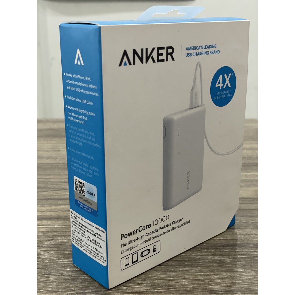 Pin Sạc Dự Phòng Anker PowerCore 10000mAh - A1263 - Hàng Chính Hãng