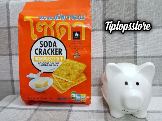 BÁNH QUY MẶN SODA CRACKER THÁI LAN 400G DATE 20/03/2021