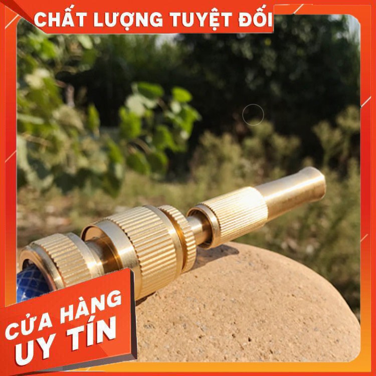 Đầu vòi xịt tăng áp, áp lực cao mini bằng đồng, nhỏ nhưng có võ, đa ăng: vệ sinh, rửa xe, tưới cây (Hàng có Sẵn)  sỉ [Mã