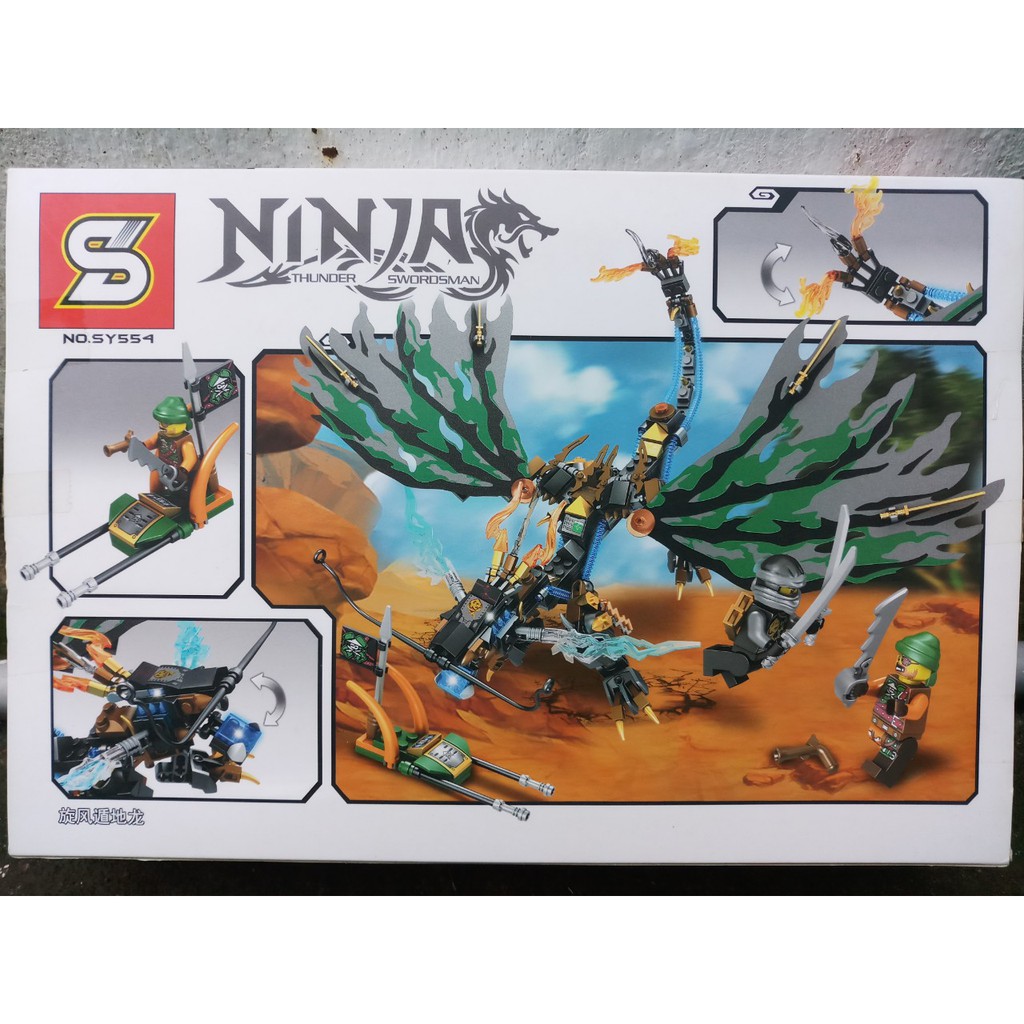 Đồ chơi lắp ráp SY554 Ninjago Non lego Xếp Mô Hình Rồng Đất Ninja Minifigures Cole Season Phần 6
