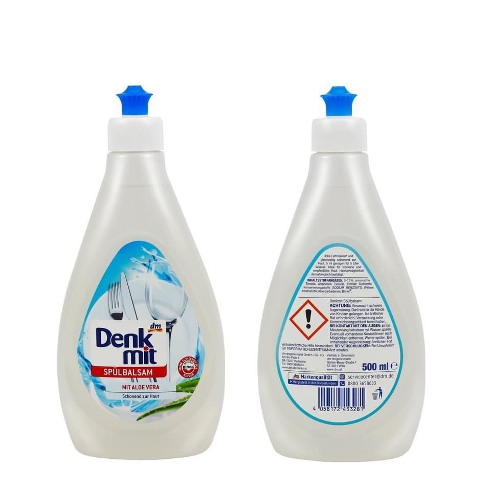 Nước Rửa Bát Denkmit 500ml An Toàn Cho Da Tay Chính Hãng Đức