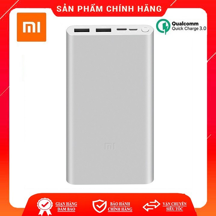  Pin sạc dự phòng Xiaomi Gen 3 10.00mAh bản sạc nhanh 18W - Hàng chính hãng