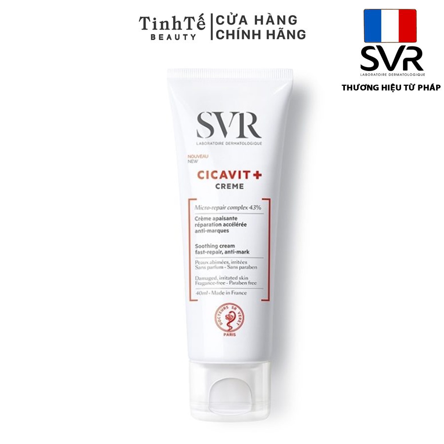 Kem dưỡng phục hồi da SVR CICAVIT+ Crème 40ml (Tinh Tế Beauty)