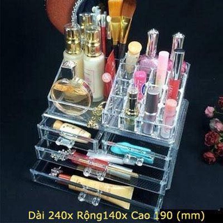 Khay son 4 tầng Mica