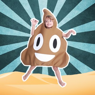 Halloween Trang Phục Cho Gia Đình Happy Poop Bé Trai Trang Phục Lạ Mắt Bé Gái Dễ Thương Ngộ nghĩnh Biểu Tượng Cảm Xúc Cosplay Giáng Sinh Trang Phục