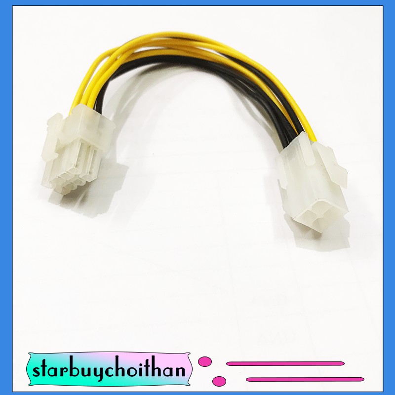 Cable Cáp chuyển nguồn 4 pin sang 8 pin cho CPU tiện dụng