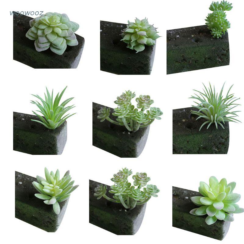 1 Cây Sen Đá Nhân Tạo Mini Bằng Nhựa 9 Kiểu Trang Trí Nhà Cửa