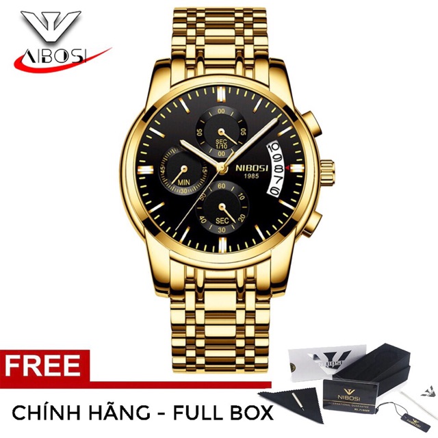Đồng Hồ Nam Nibosi Chính Hãng-Fullbox