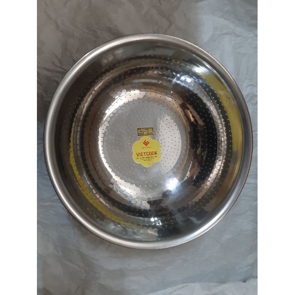 Rá inox vo gạo,rá inox 304 size 30,32,34,36,38,40,rá inox hàng dày Vietcook