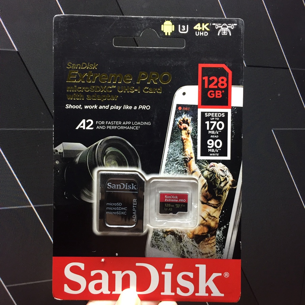 [ 64GB/ 128GB / 256GB/ 512GB ]Thẻ nhớ MicroSD SanDisk Extreme Pro A2 tốc độ 200MB/s SDSQXCY - GN6MA