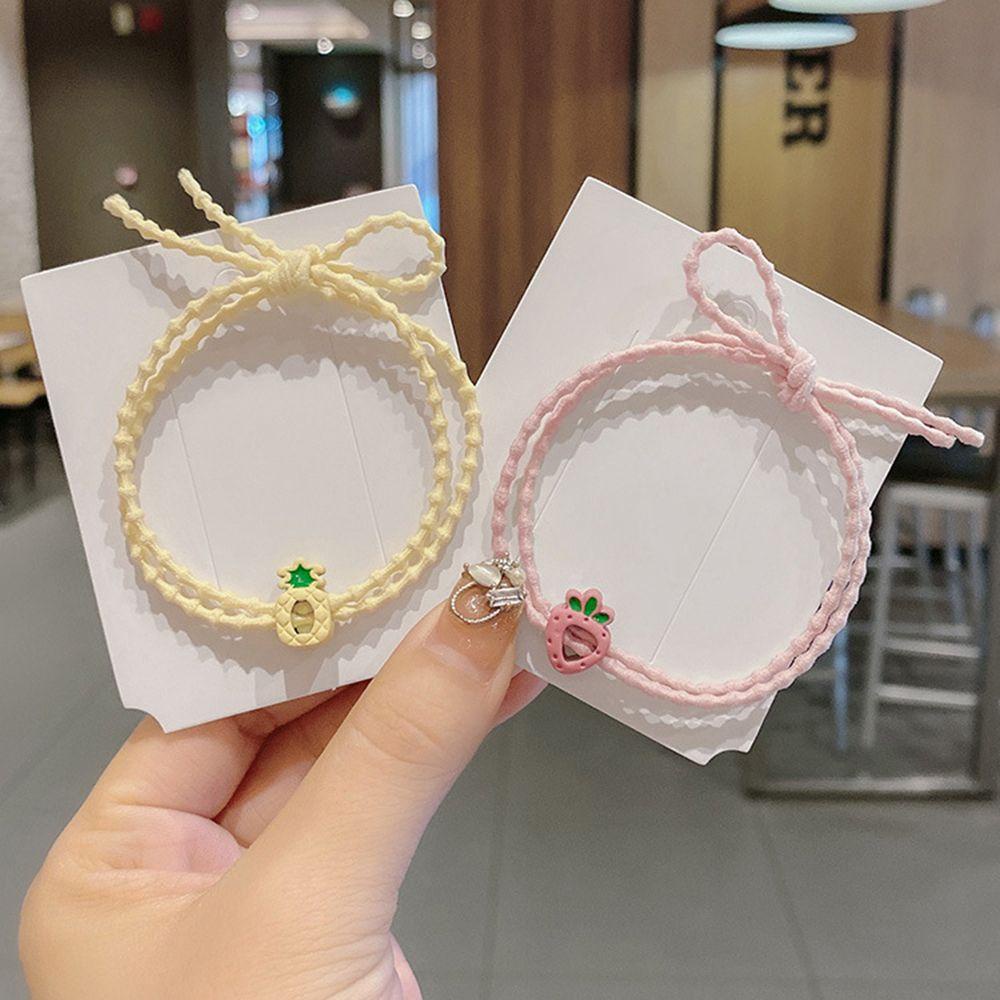 Dây Cột Tóc In Hình Trái Cây Dễ Thương Cho Nữ