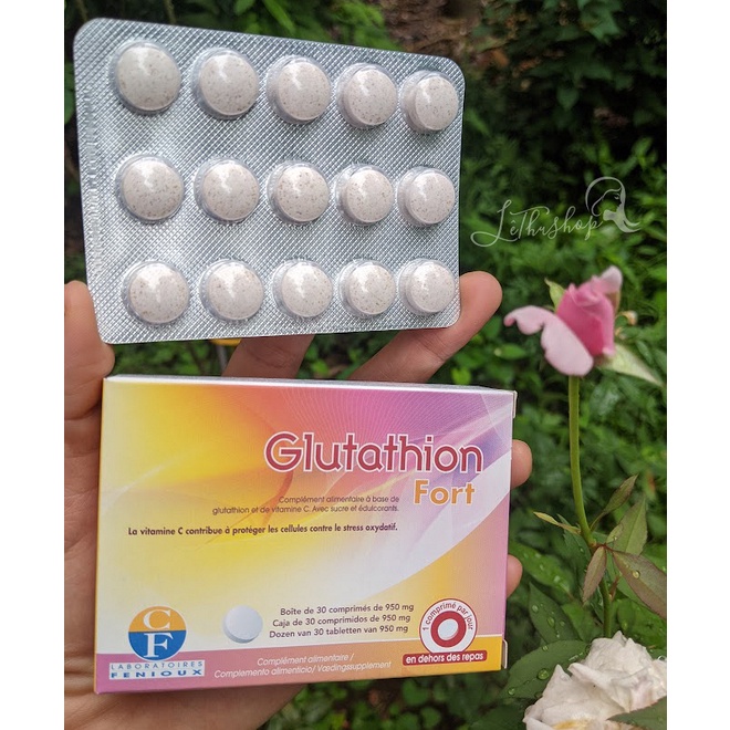 [Nội địa Pháp] Viên ngậm trắng da Glutathion Fort