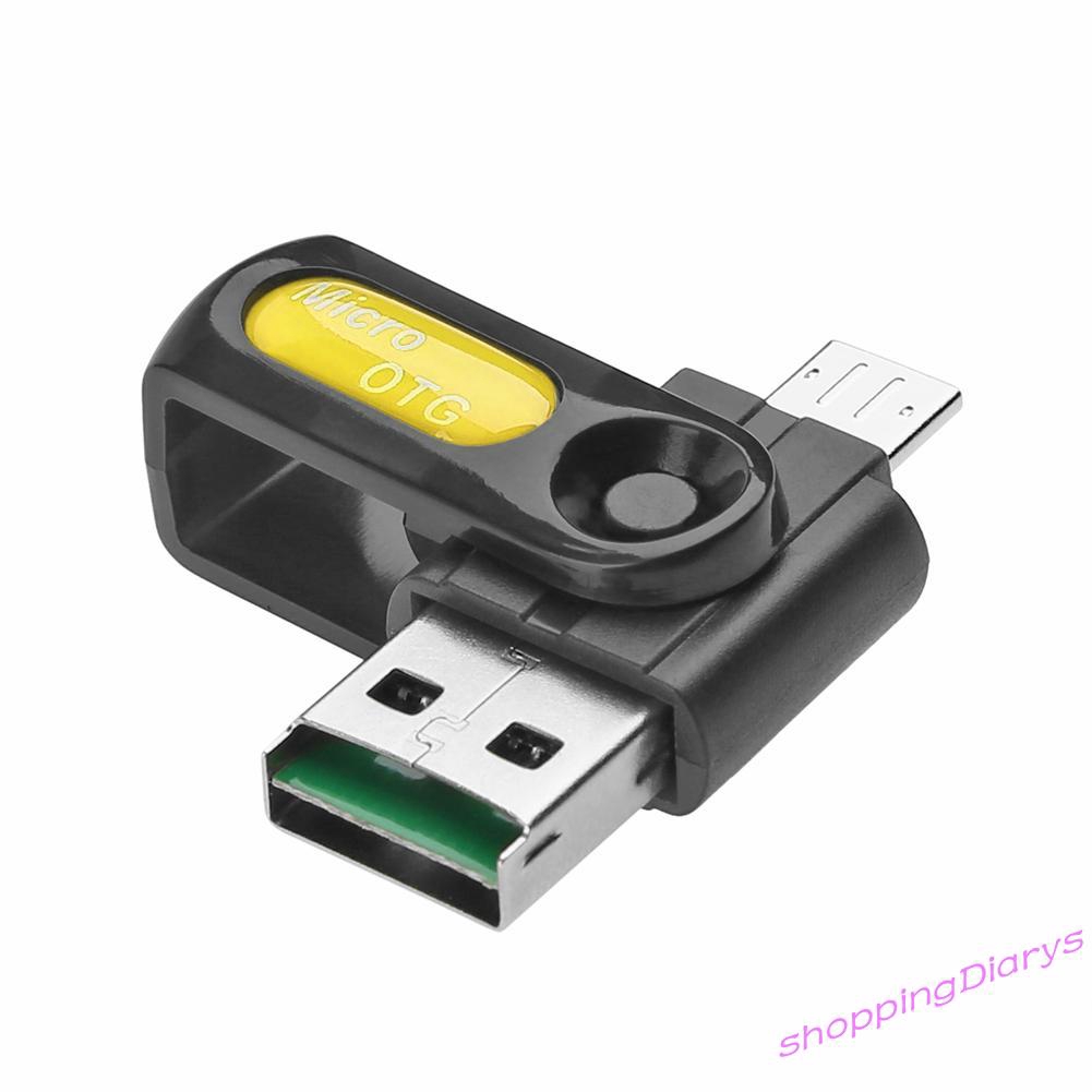 Đầu Đọc Thẻ Nhớ Usb Otg Tf Sd 2 Trong 1