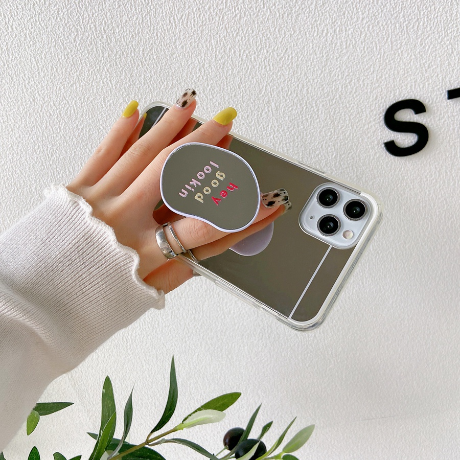 Ốp Điện Thoại Có Giá Đỡ Gương Cho Samsung Note10 20 S8 S9Plus S10 A7 J7Pro J7Prime S21 S10Lite S21Plus S20Ultra