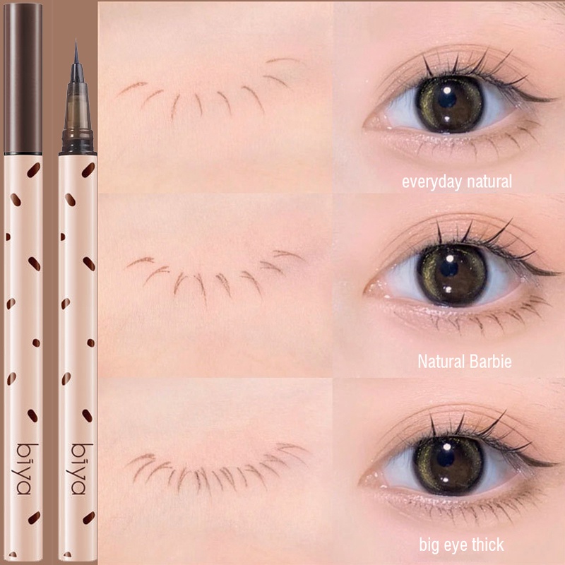 Bút Kẻ Mắt Dạng Lỏng Siêu Mịn / Xám / Nâu Mượt Mà Chống Nước Lâu Trôi