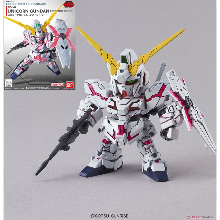 Mô hình lắp ráp SD EX UNICORN GUNDAM [DESTROY MODE] BANDAI