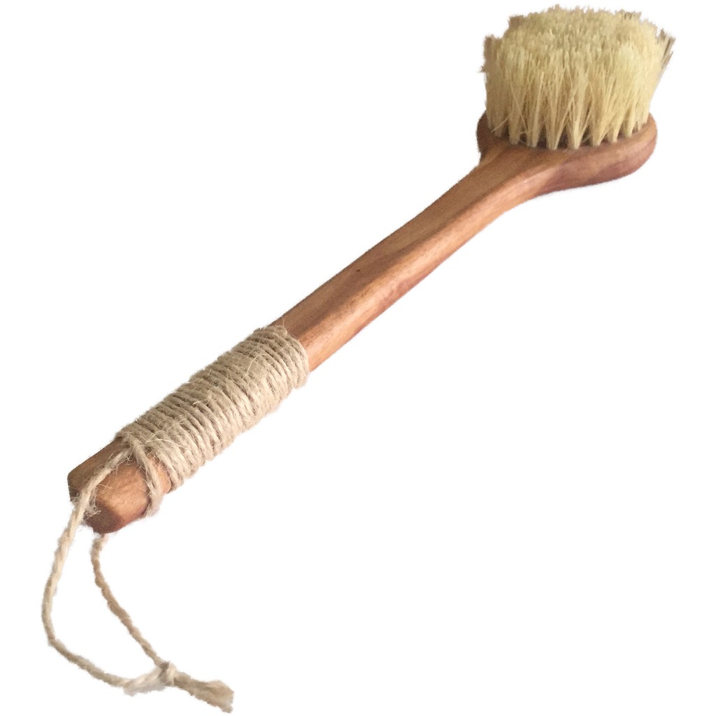 Bàn chải tắm khô Vegan lông bằng sợi xương rồng, keo và sơn phủ 100% tự nhiên - Ekoko Cactus Bristle Dry bath Brush